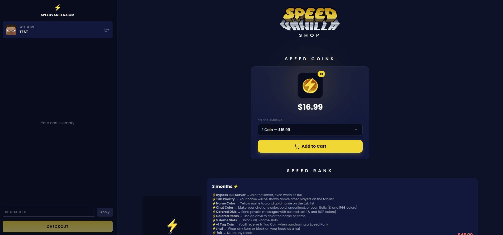 SpeedVanilla Store - SpeedVanilla
